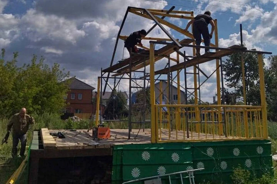 На площадке для праздников будет сцена с необходимой аппаратурой. Фото: пресс-служба уфимской мэрии