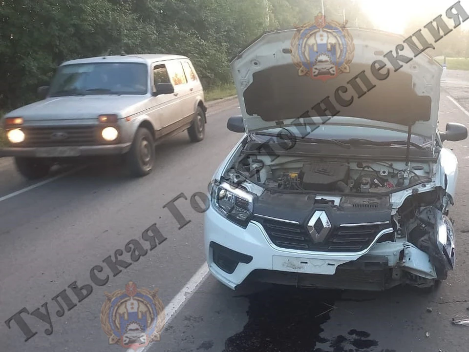 В ДТП на трассе в Кимовском районе пострадал водитель автомобиля «ВАЗ»