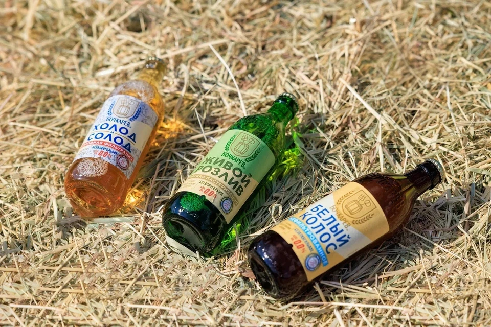 Новая линейка пива «Бочкарёв Ремесленное безалкогольное» представлена тремя сортами: «Холод и Солод», «Живой розлив» и «Белый колос»