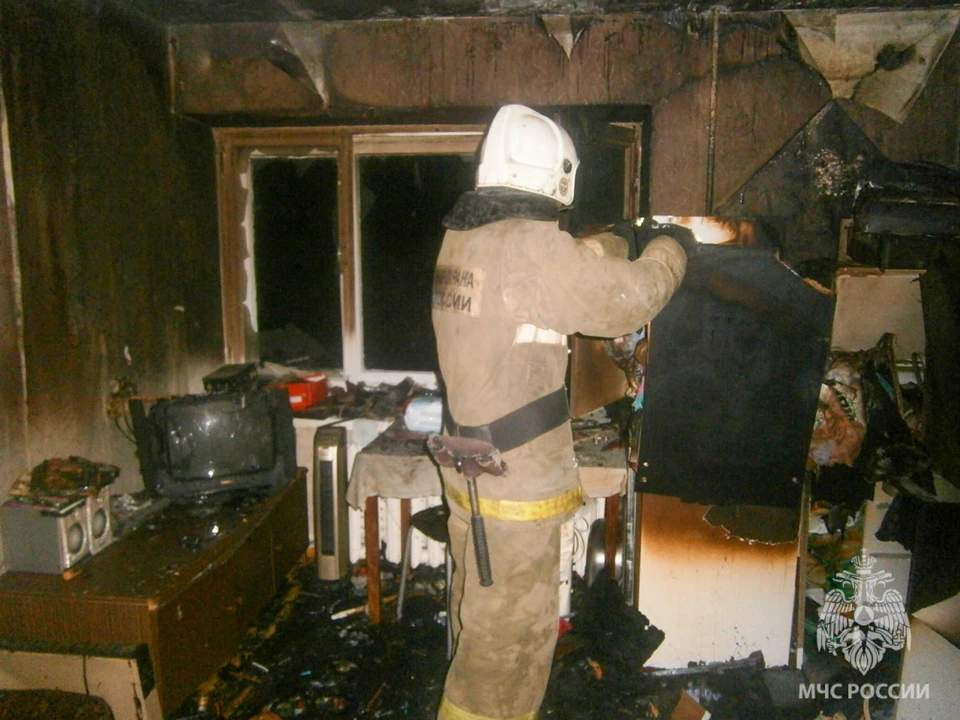 Причина пожара и обстоятельства смерти мужчины устанавливаются. Фото: из архива ГУ МЧС России по Якутии