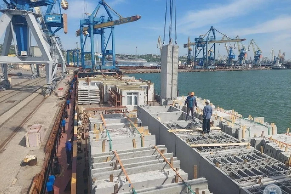 Проведение восстановительных работ позволит улучшить пропускную способность порта. Фото: Минтранс ДНР