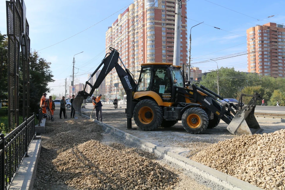Строительная готовность проспекта Ленина в Туле составляет 53%