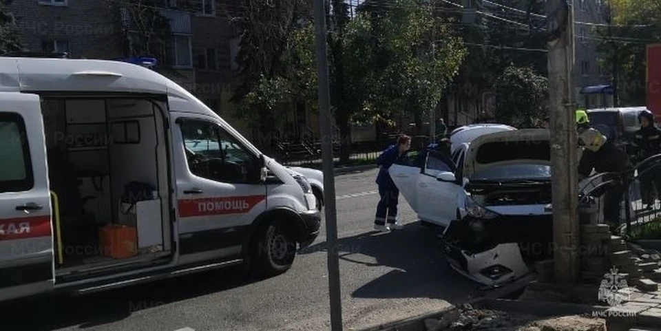 Авария в центре Калуги