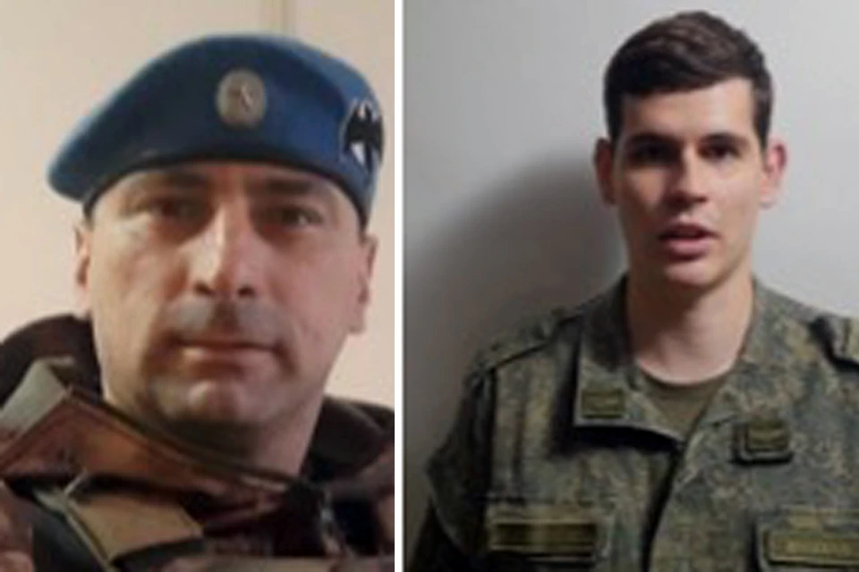 Гвардии сержант Дмитрий Лызлов и старший лейтенант Егор Колосов