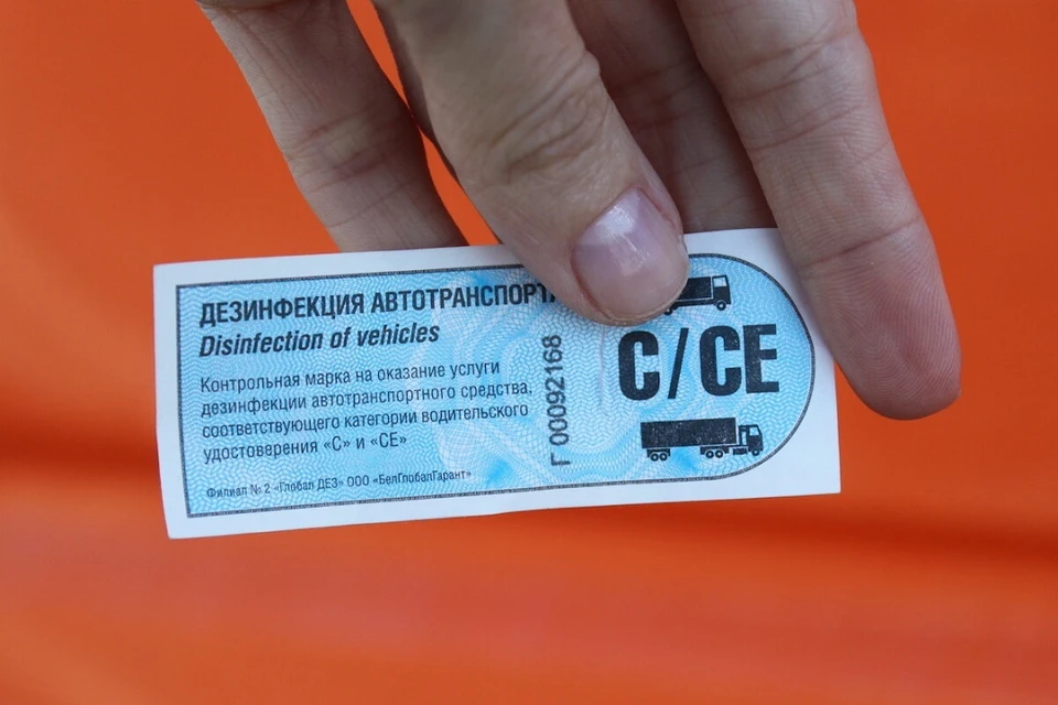 Для оплаты дезинфекции авто на границе Беларуси введут электронную марку. Фото: архив av.by.