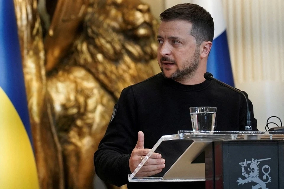 Владимир Зеленский заявил, что конфликт соседней с Беларусью Украины с Россией находится на последней стадии. Фото: REUTERS.