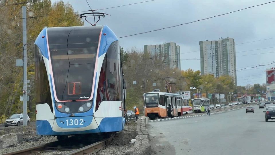 В Ульяновске на мосту на улице Минаева восстановили движение трамваев | ФОТО: телеграм-канал t.me/igorlitva666