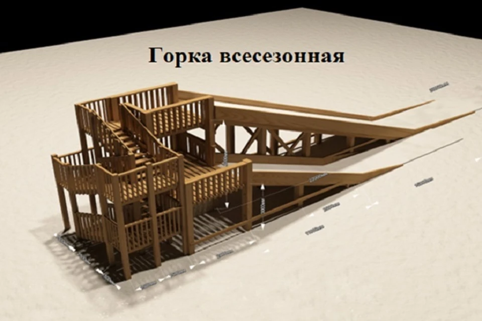В Юбилейном парке Ярославля установят всесезонную горку. ФОТО: сайт Госзакупок