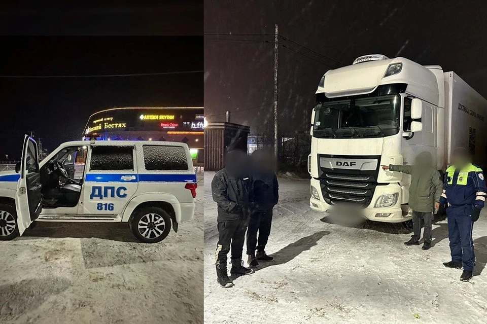Водитель тягача сломал дорожный знак и пытался откупиться. Фото: СУ СК РФ по Якутии