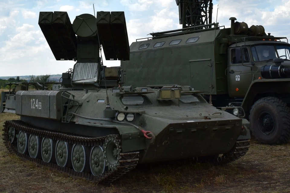 Дрон уничтожили с помощью зенитных ракетных комплексов «Стрела-10» / Фото: пресс-служба ЦВО