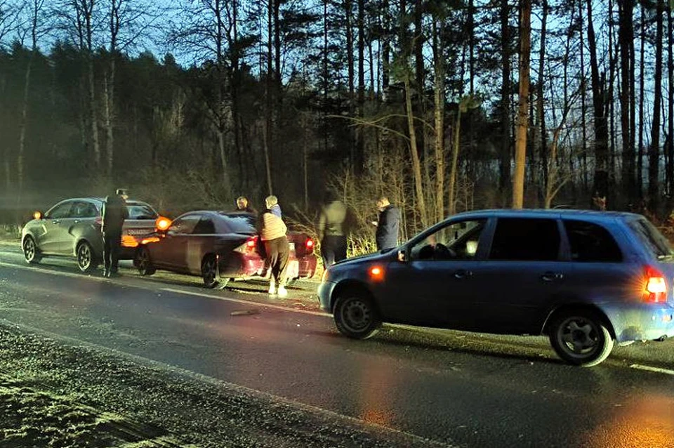 Снимок с места ДТП. Фото: УГИБДД по Тверской области