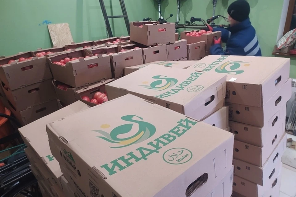 В Запорожскую область доставили 30 тонн продуктов из Республики Ингушетия. ФОТО: администрация Токмакского района