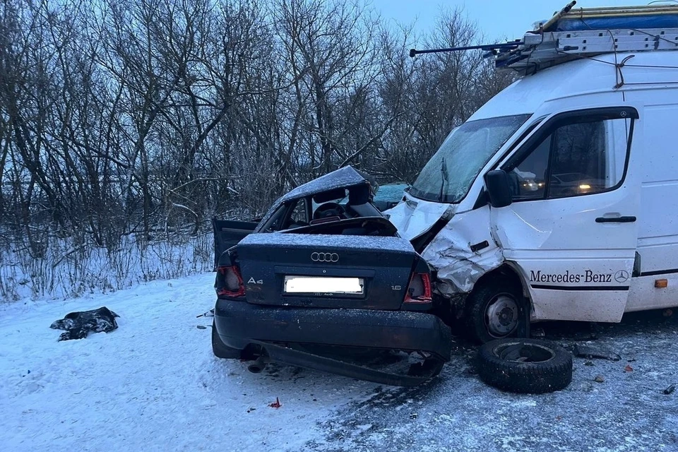 Водитель Audi погиб в ДТП на М-5 «Урал» в Рязанской области. Фото: vk.com/idpressa