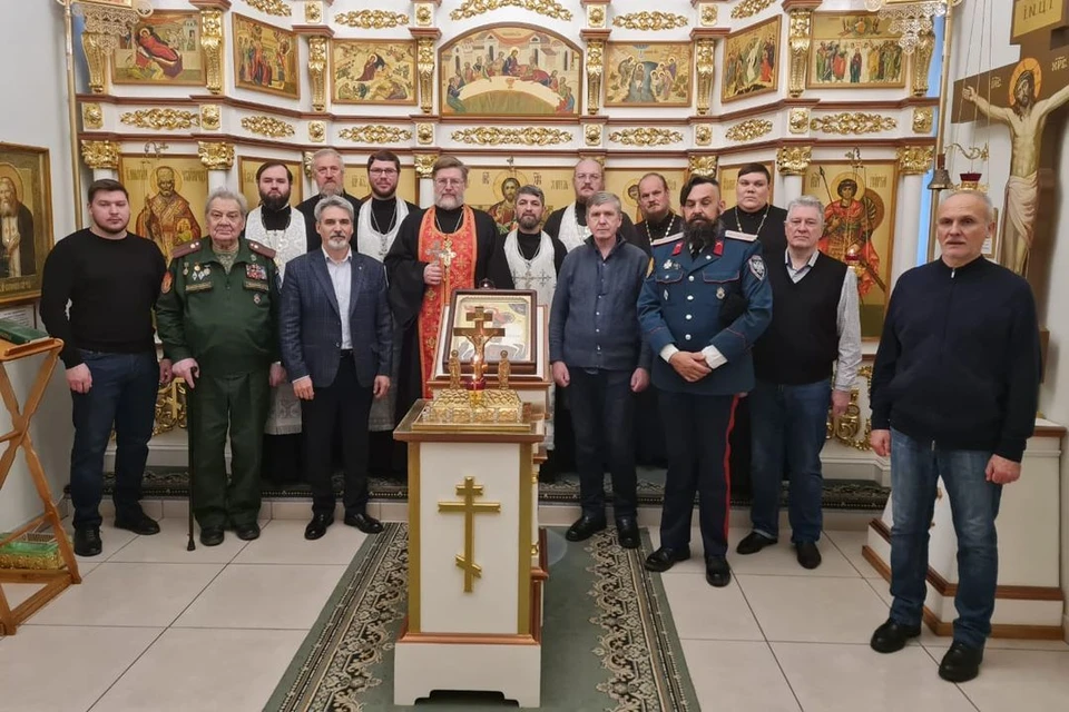 В храме новосибирского Дома офицеров совершили панихиду по Александру Суворову. Фото: Новосибирская митрополия