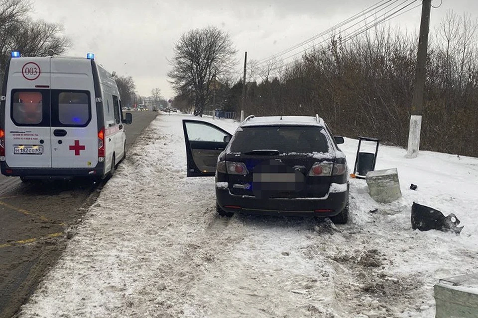 В ДТП на автобусной остановке пострадал пешеход Фото: отдел ГИБДД УМВД России по г. Твери