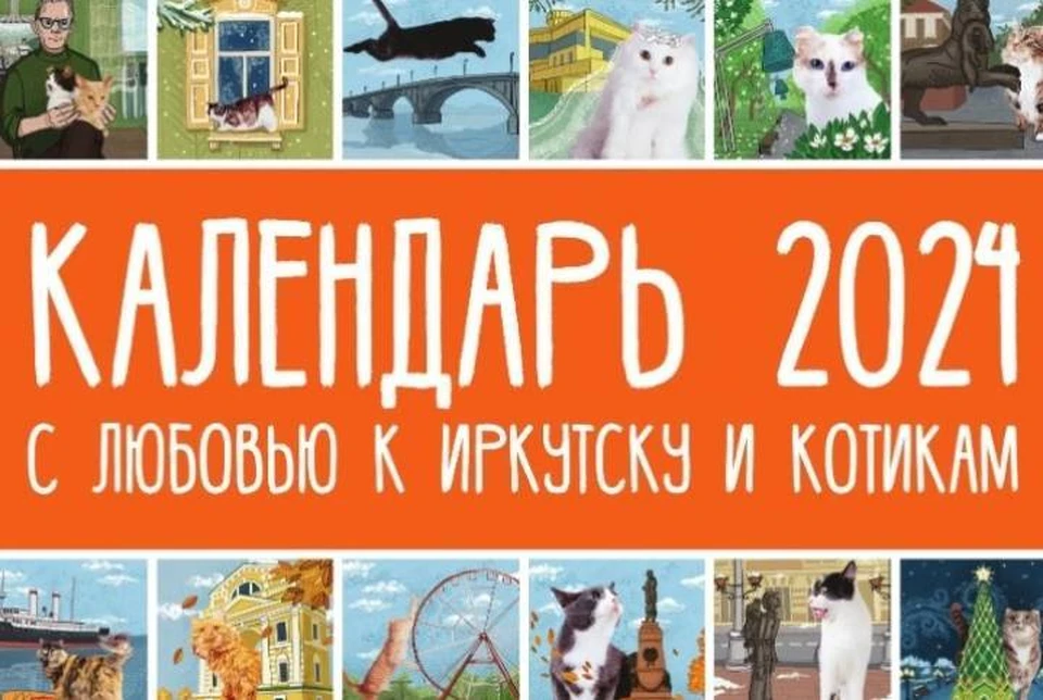 В Иркутске кошачий приют создал котокалендарь на 2024 год. Фото: приют "Томасина"