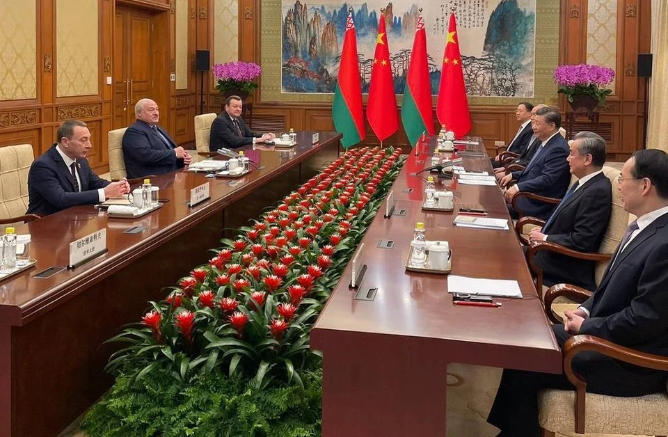 Си Цзиньпин встретился с Лукашенко в Пекине. Фото: t.me/pul_1