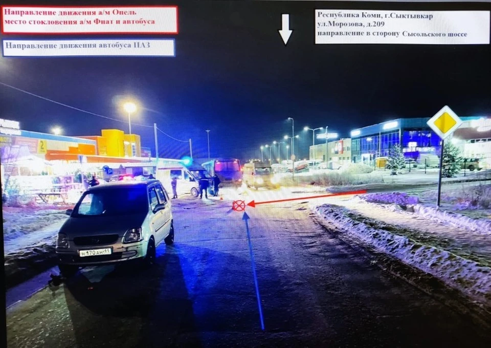 Сыктывкарец попал в ДТП по вине помощника. Фото: ГИБДД по РК.