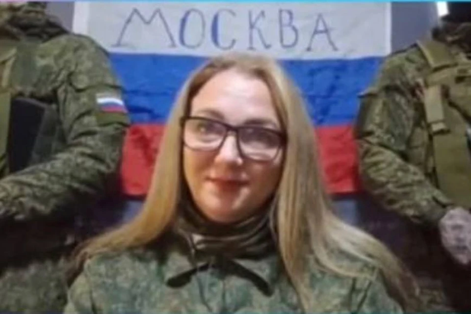 Юлия Береза - младший сержант медицинского мотострелкового батальона. Фото: скриншот пресс-конференции Владимира Путина / vk.com/kpru