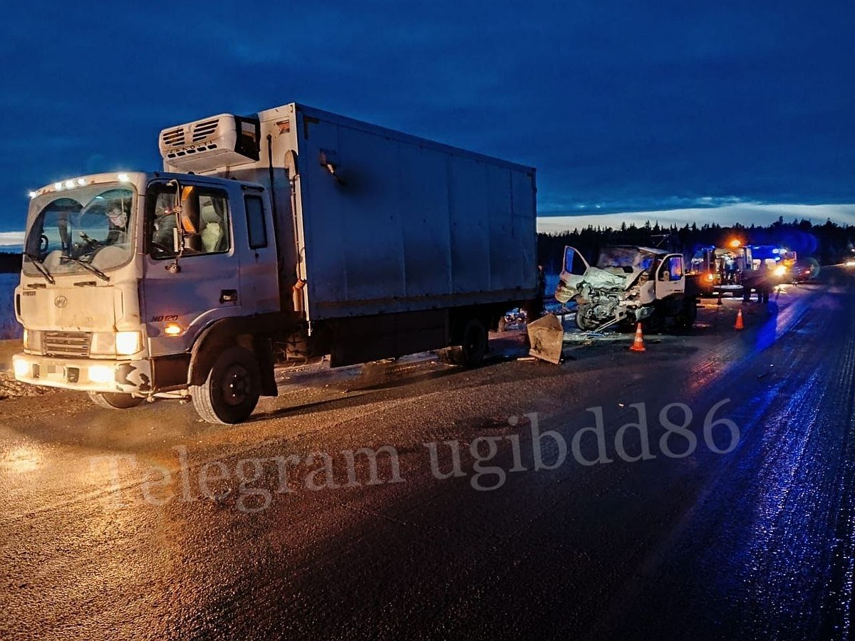 В ДТП на загородной трассе в Югре пострадали два человека - KP.RU