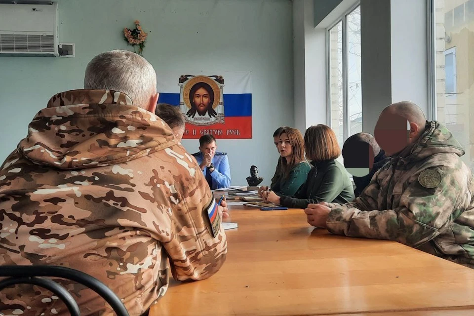 Совместный прием добровольцев отряда им Василия Маргелова Предоставлено Фондом «Защитники Отечества» по Херсонской области