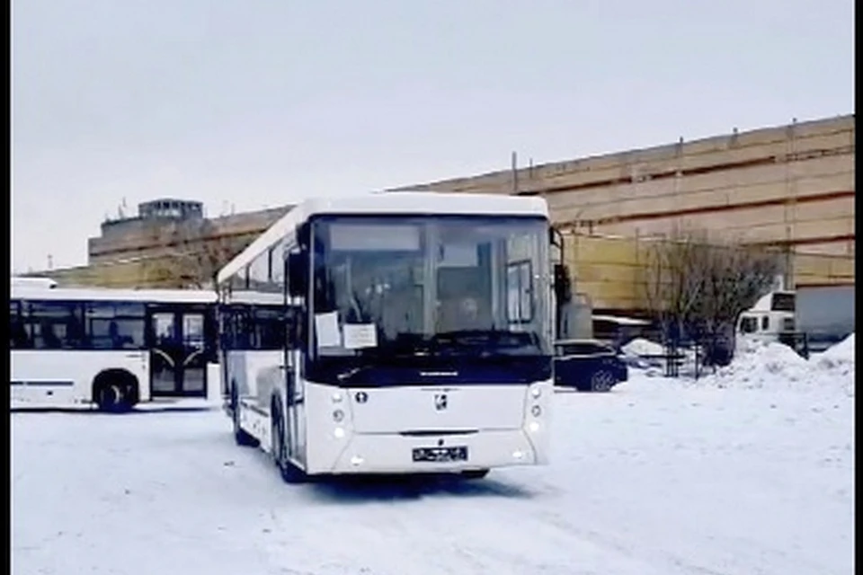 В Липецк привезли пять новых автобусов