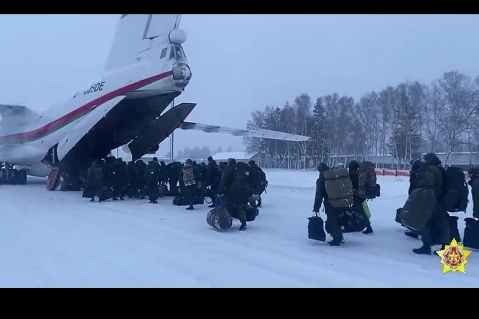 Белорусские военнослужащие пройдут обучение в России. Фото: стоп-кадр | видео Минобороны.