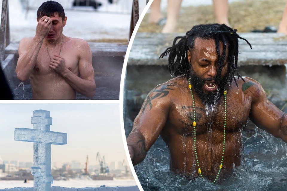 В новосибирские купели окунулся даже африканец.