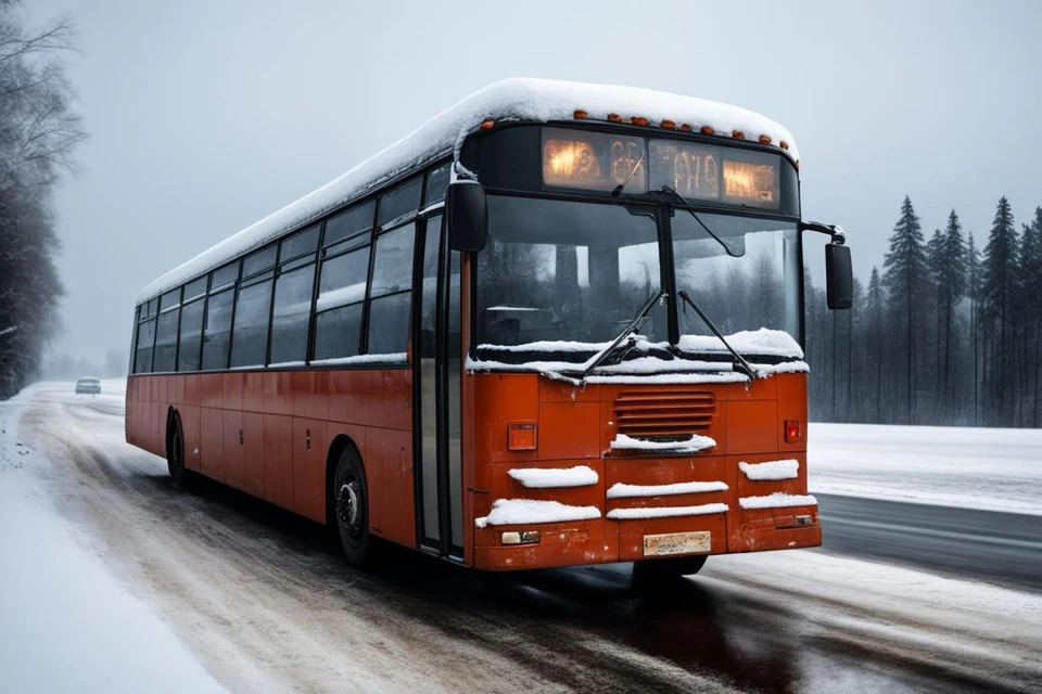 Проезд для автобусов закрыли 19 января. Фото создано с помощью «Kandinsky by Sber AI»