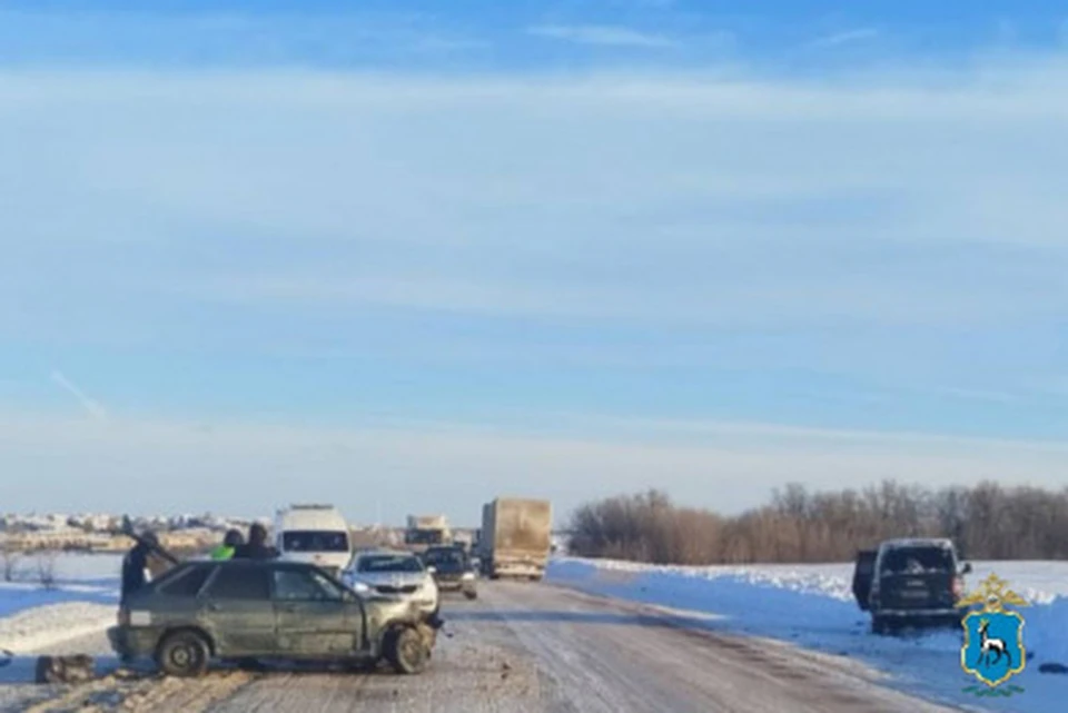 Автомобилистка с травмами была доставлена в больницу.