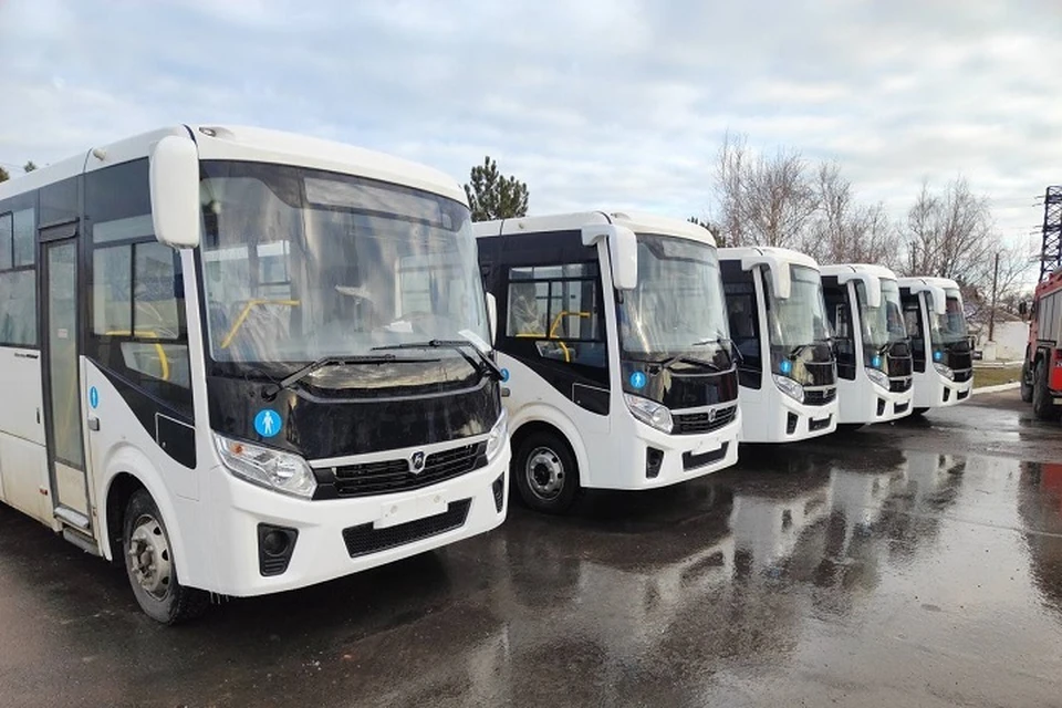 ДНР приобрела более 160 новых автобусов российского производства. Фото: ТГ/Хуснуллин
