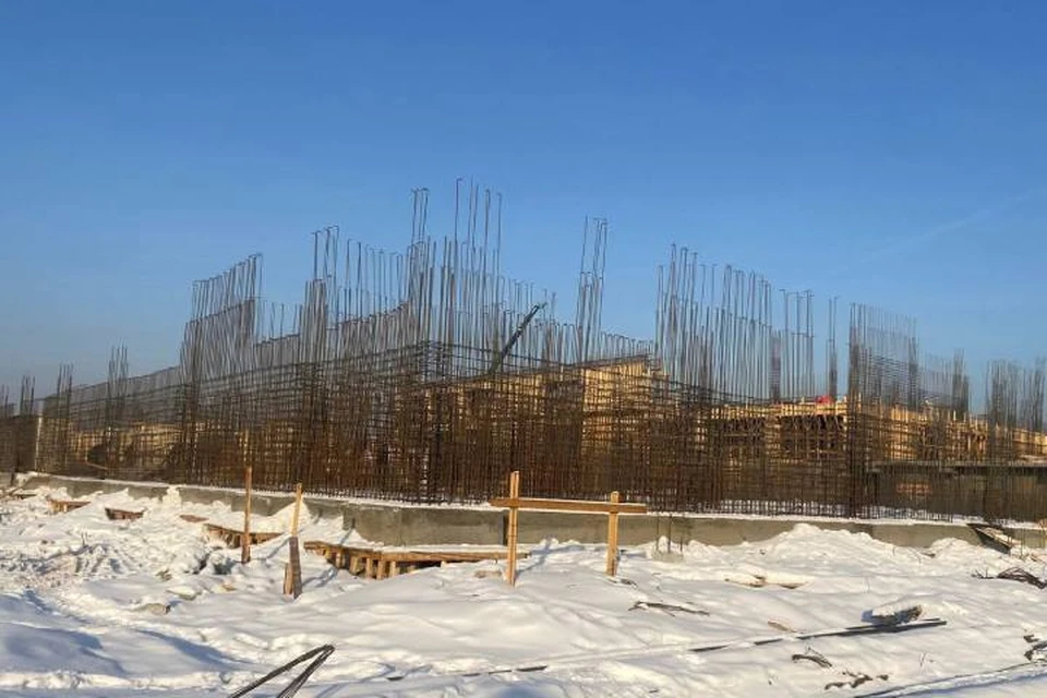 Строительство четырехэтажной школы в Иркутске идет по графику