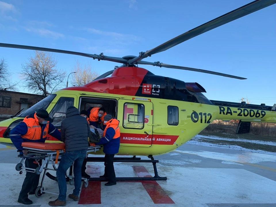 Пятерых пациентов экстренно эвакуировали вертолетом в Рязань в январе. Фото: vk.com/minzdravro