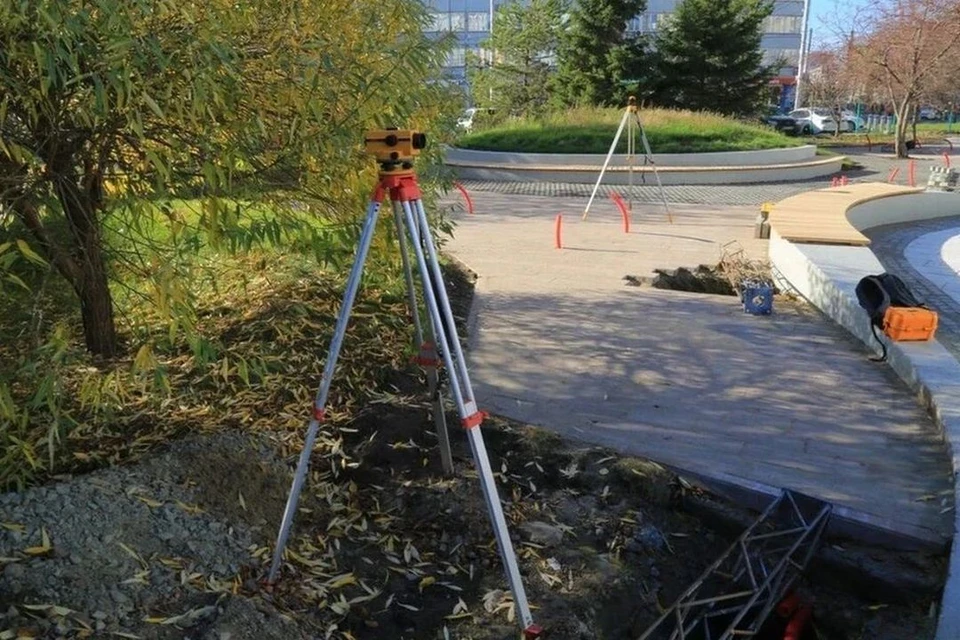 В мэрии Новосибирска сообщили о сроках завершения реконструкции сквера «Крылья Сибири». Фото: мэрия Новосибирска