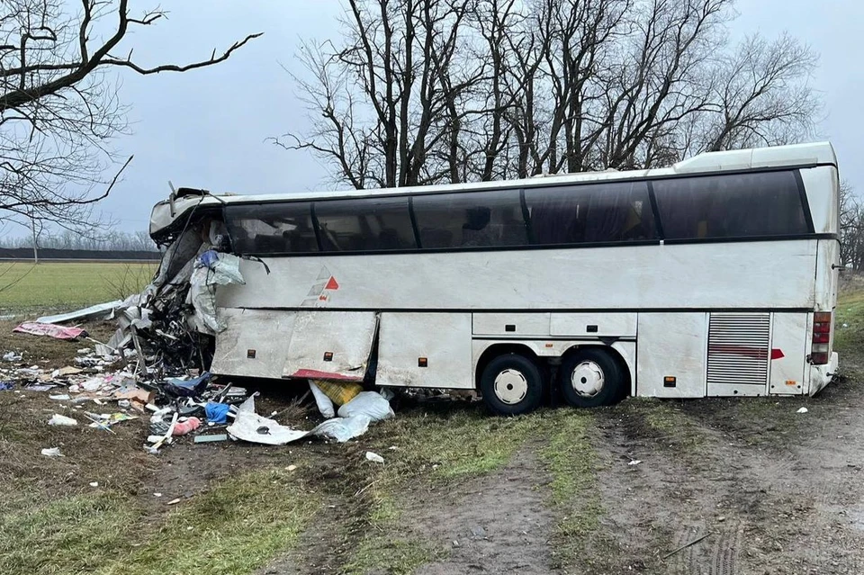 В аварии с автобусом погибли пять человек Фото: пресс-служба СУ СК РФ по Краснодарскому краю