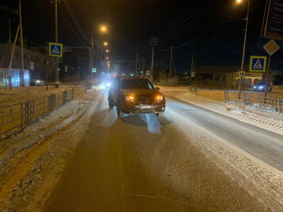 ДТП произошло на нерегулируемом перекрестке улиц Пионерская и Жорницкого. Фото: ГАИ Якутска