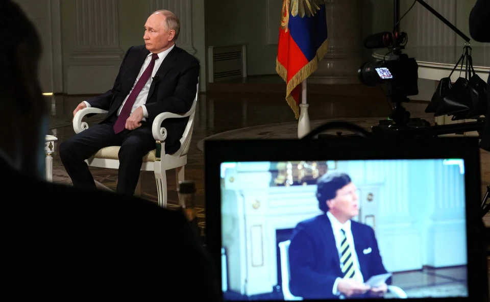 NYT: поведение Путина на интервью Карлсону показало его тактическую уверенность. Фото: Kremlin.ru