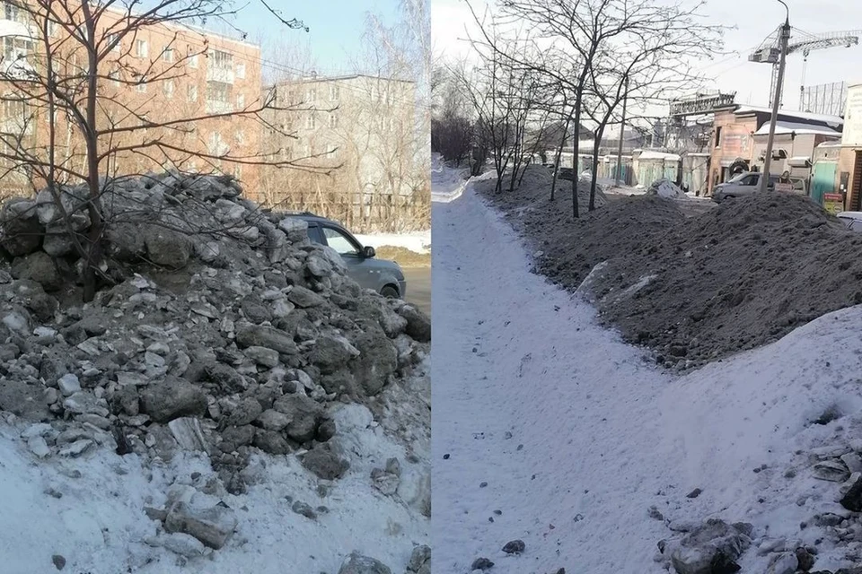 В мэрии объяснили, почему дорожники завалили грязью аллею в Новосибирске. Фото: предоставлено читателем