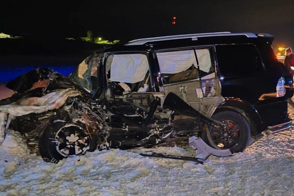 Авария произошла вечером 11 февраля. Фото: ГИБДД Кировской области