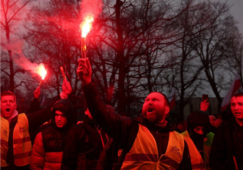Протесты фермеров в Польше. Фото: REUTERS