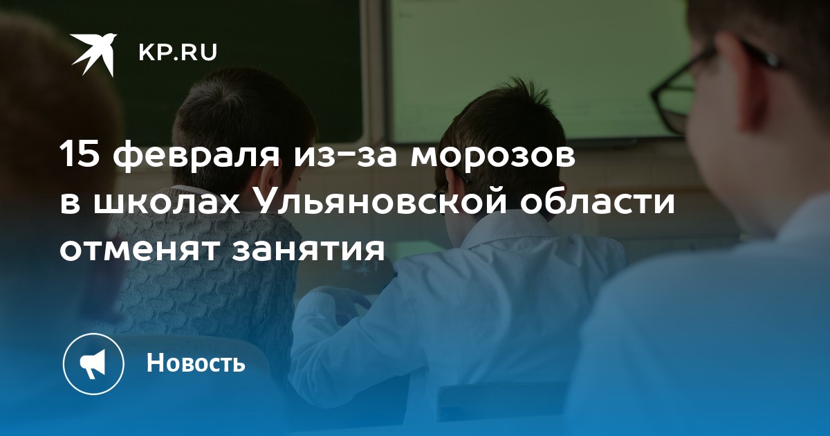 Отмена занятий в школах ульяновска 7 февраля