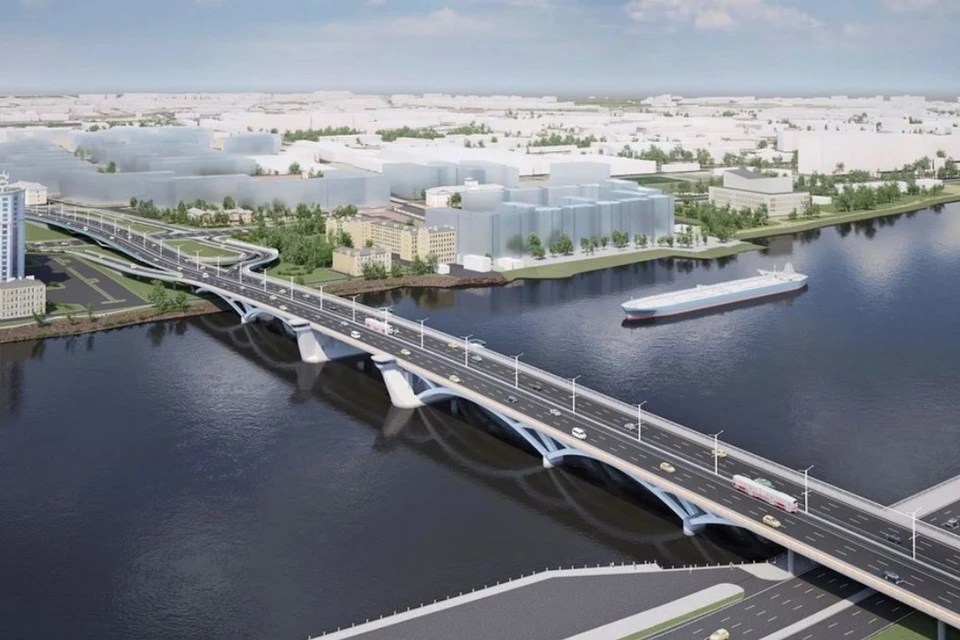 Большой Смоленский мост должны достроить к осени 2029 года. Фото: КРТИ