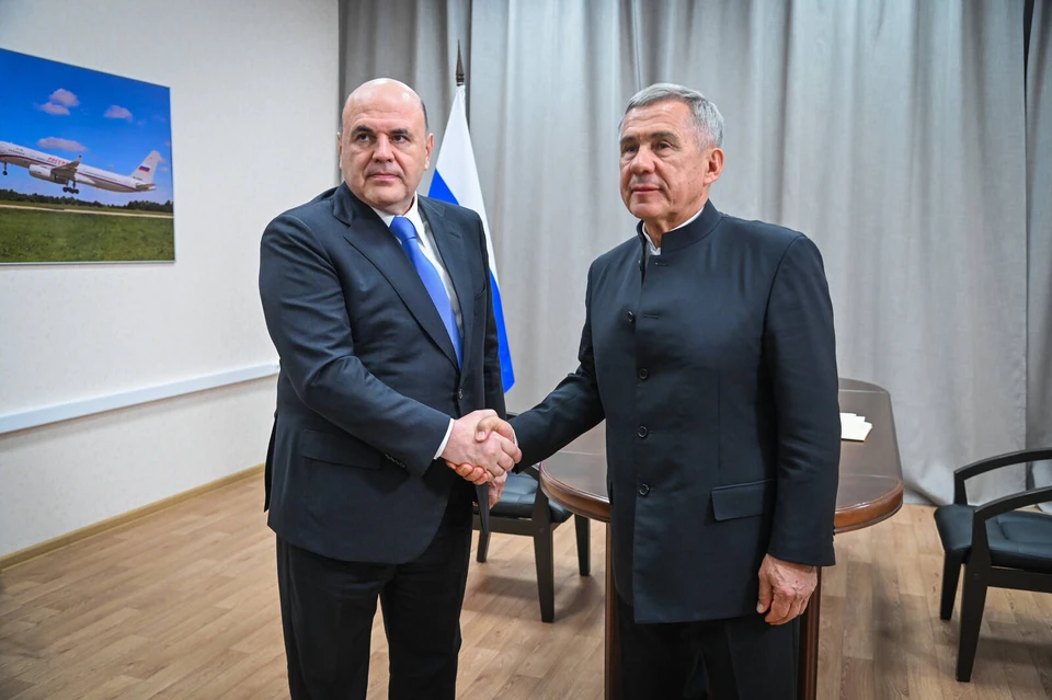 Минниханов пожелал премьер-министру России благополучия, здоровья. Фото: пресс-служба раиса РТ