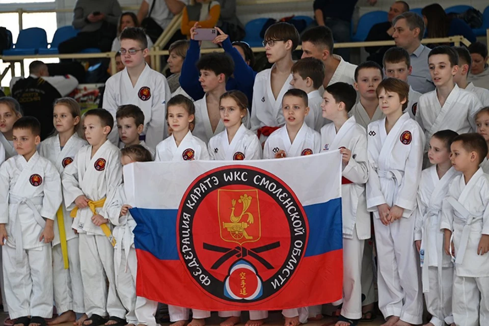 Юные каратисты выступили в турнире, посвященном памяти Юрия Гагарина Фото: smolensk.er.ru