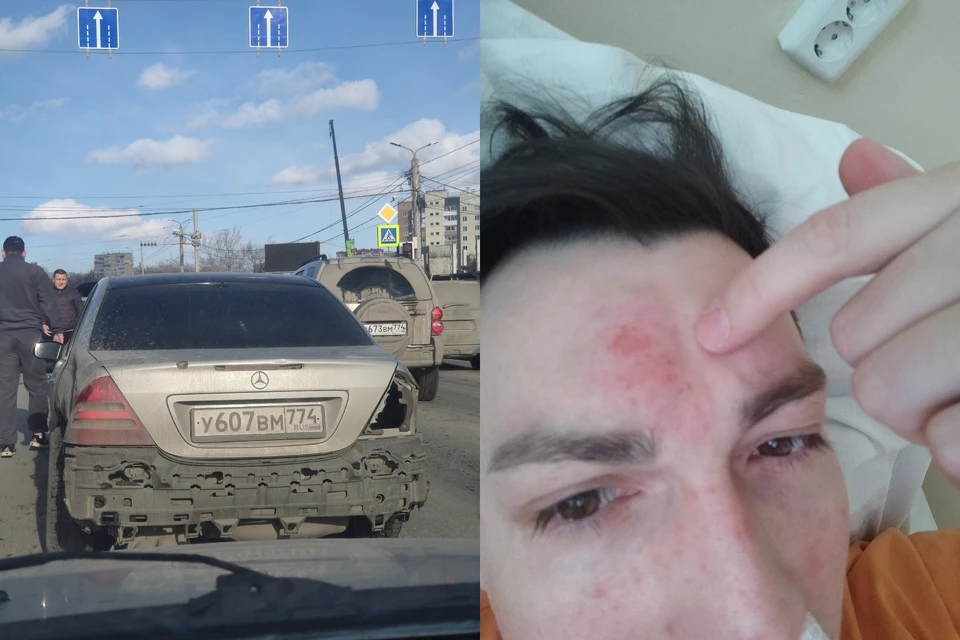 Спиной к камере повернулся хозяин "Мерседеса". Фото: Валентин Гордеев