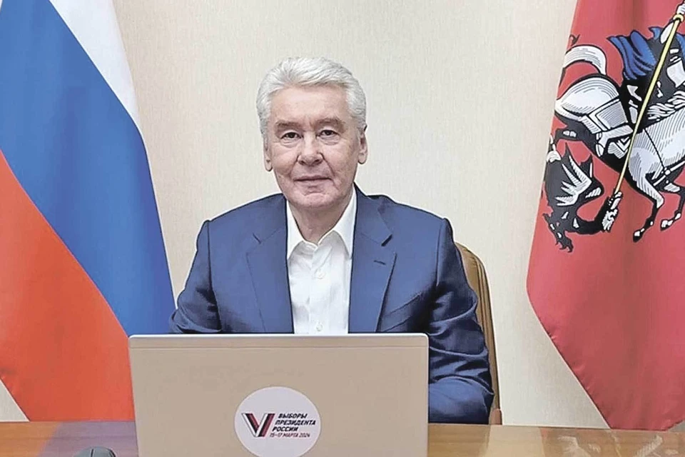 Мэр Москвы Сергей Собянин отдал свой голос онлайн. Фото: t.me/mos_sobyanin