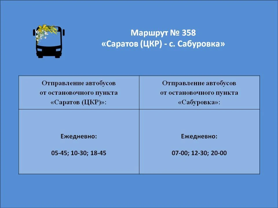 Автобусы из Саратова в Сабуровку изменят расписание (фото: Министерство транспорта и дорожного хозяйства)
