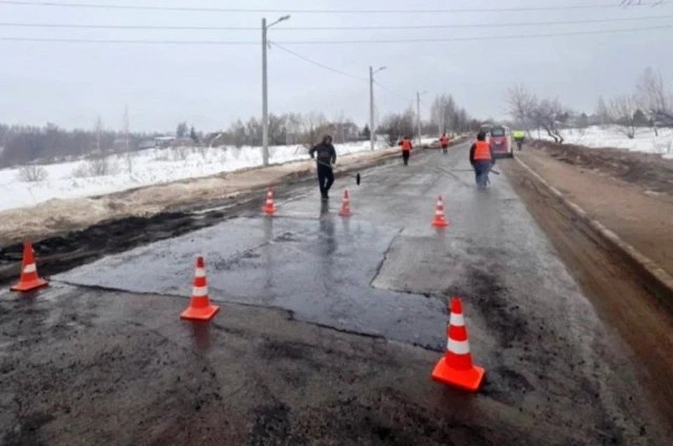Больше 13,6 тысяч кв. метров дорог отремонтировано литым асфальтобетоном в Туле