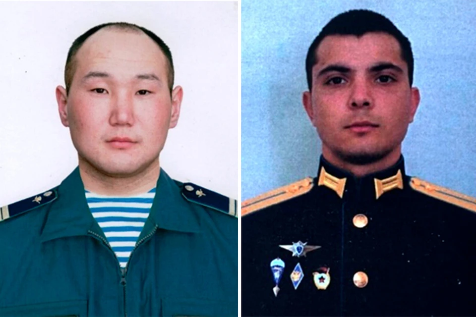 Гвардии сержант Александр Саргаев и гвардии лейтенант Александр Мошкин