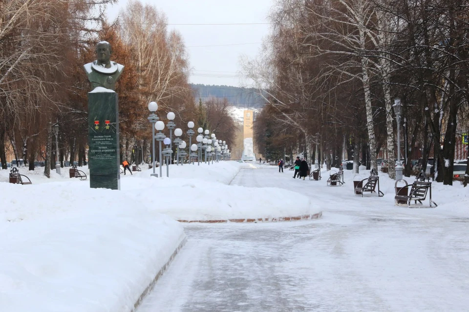 Над улицей Весенняя повиснет в этом году купол сказочной гирлянды. Фото - администрация Кемерова